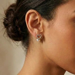 Pendientes Dobles Corazón | Libélula Nocturna